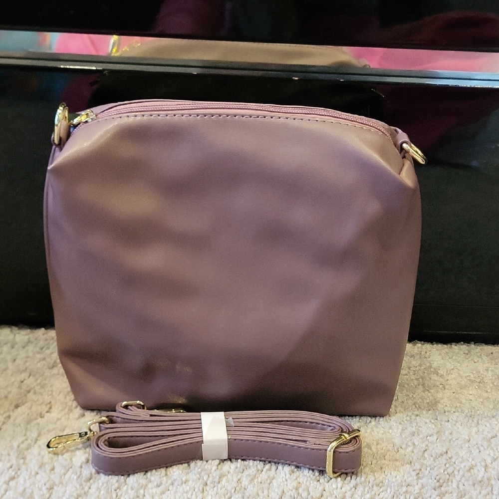 Elegant Mauve Crossbody Bag